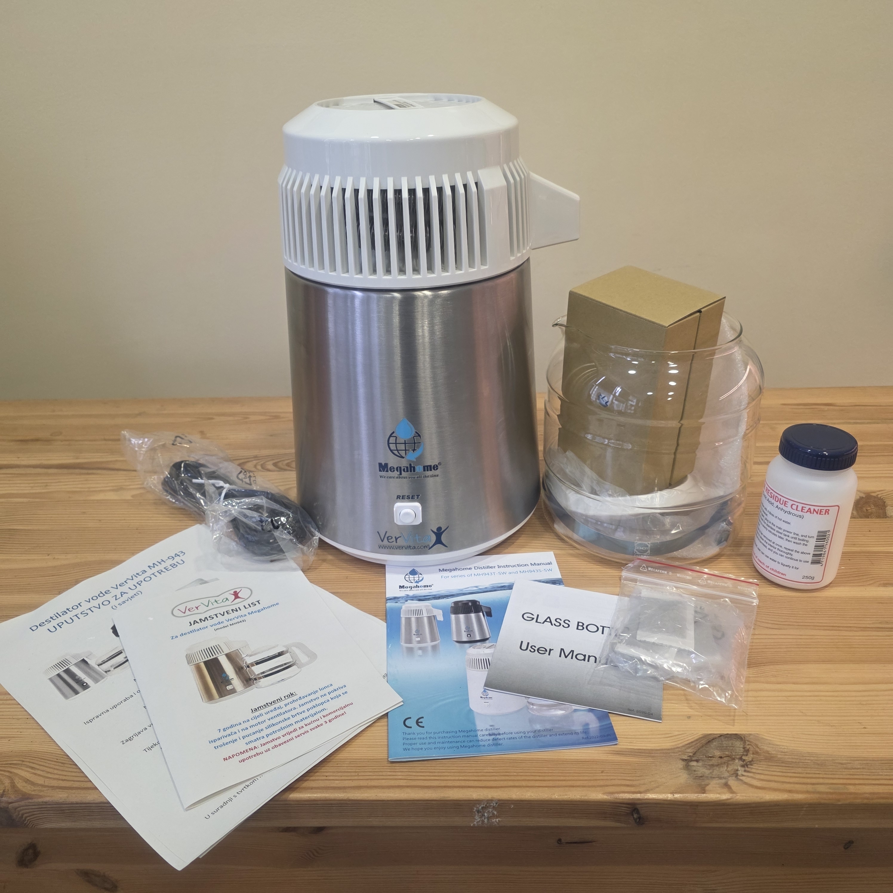 Destilator vode Megahome, inox/bijeli (rabljeni) 1