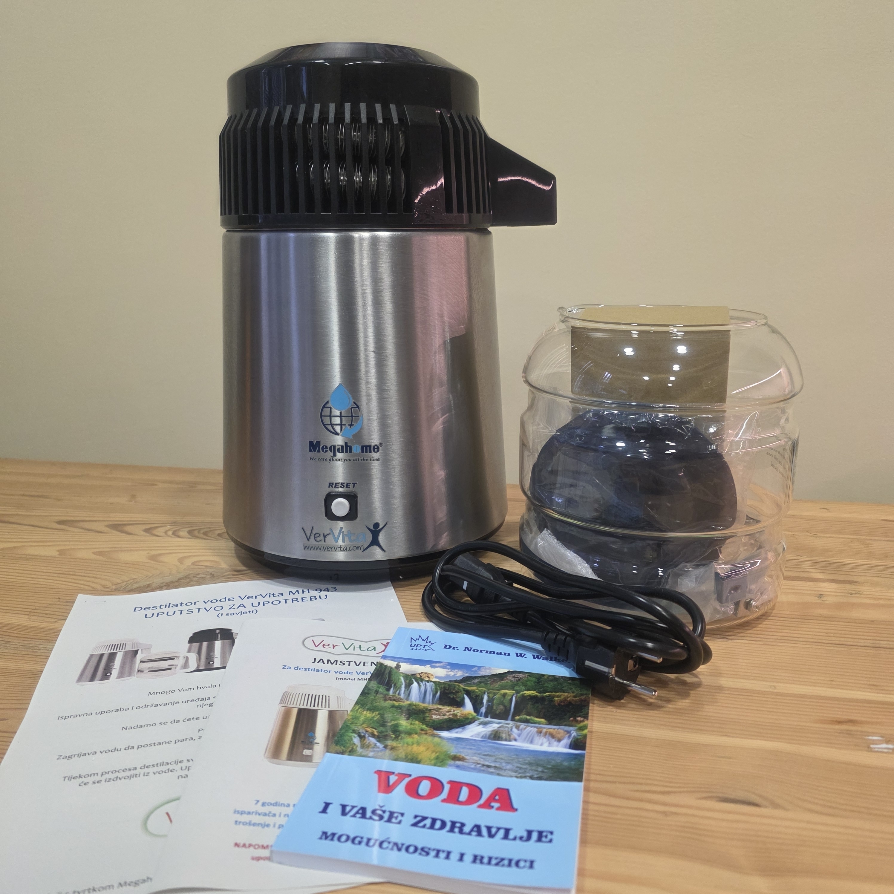 Destilator vode Megahome, inox/crni (rabljeni) 2