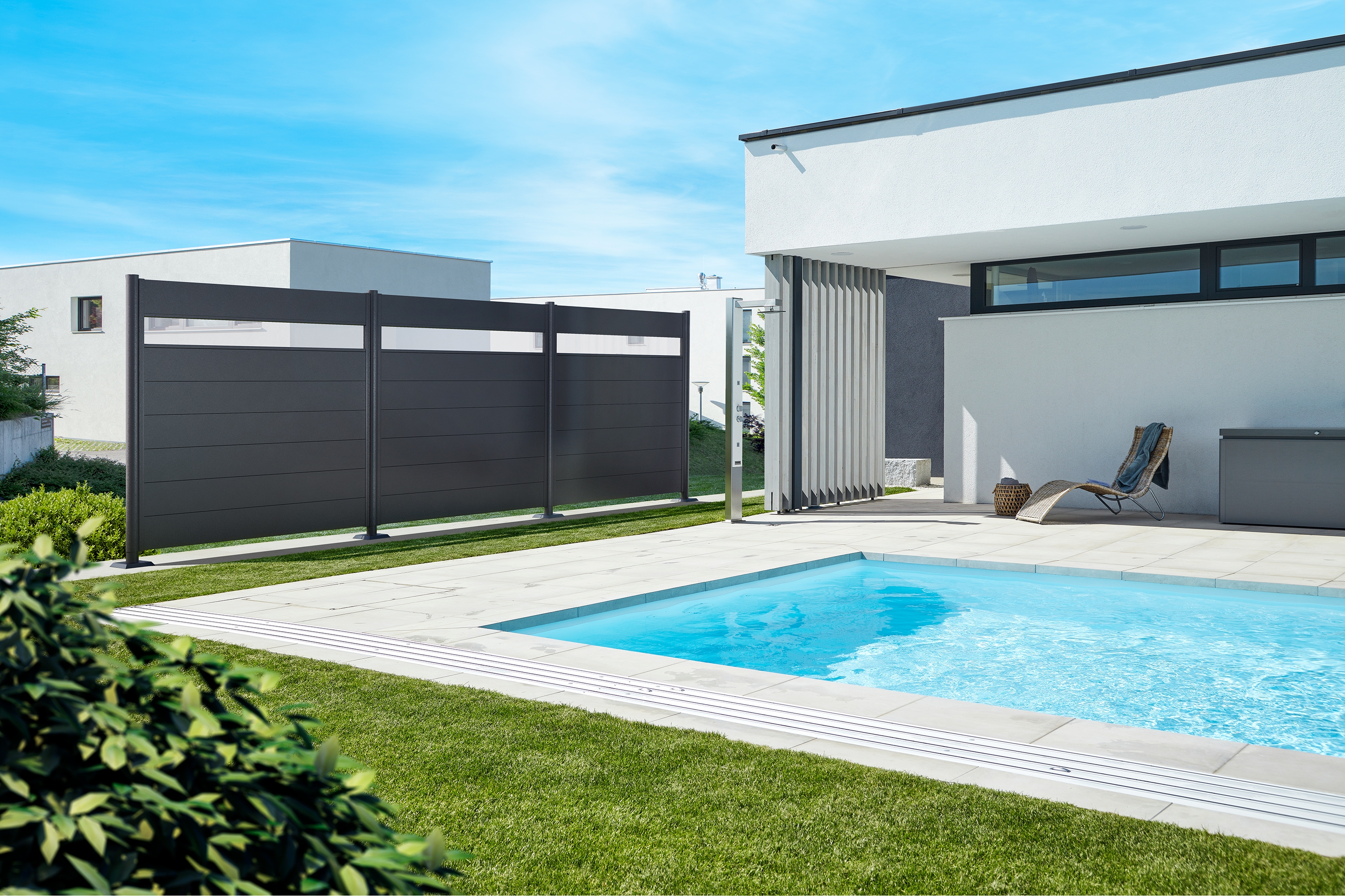 Sichtschutz dunkelgrau Sujet