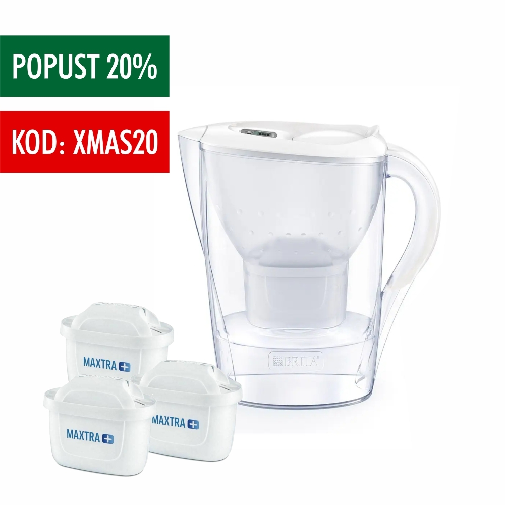 Brita Marella 2,4 l, bijela s 3 filtera