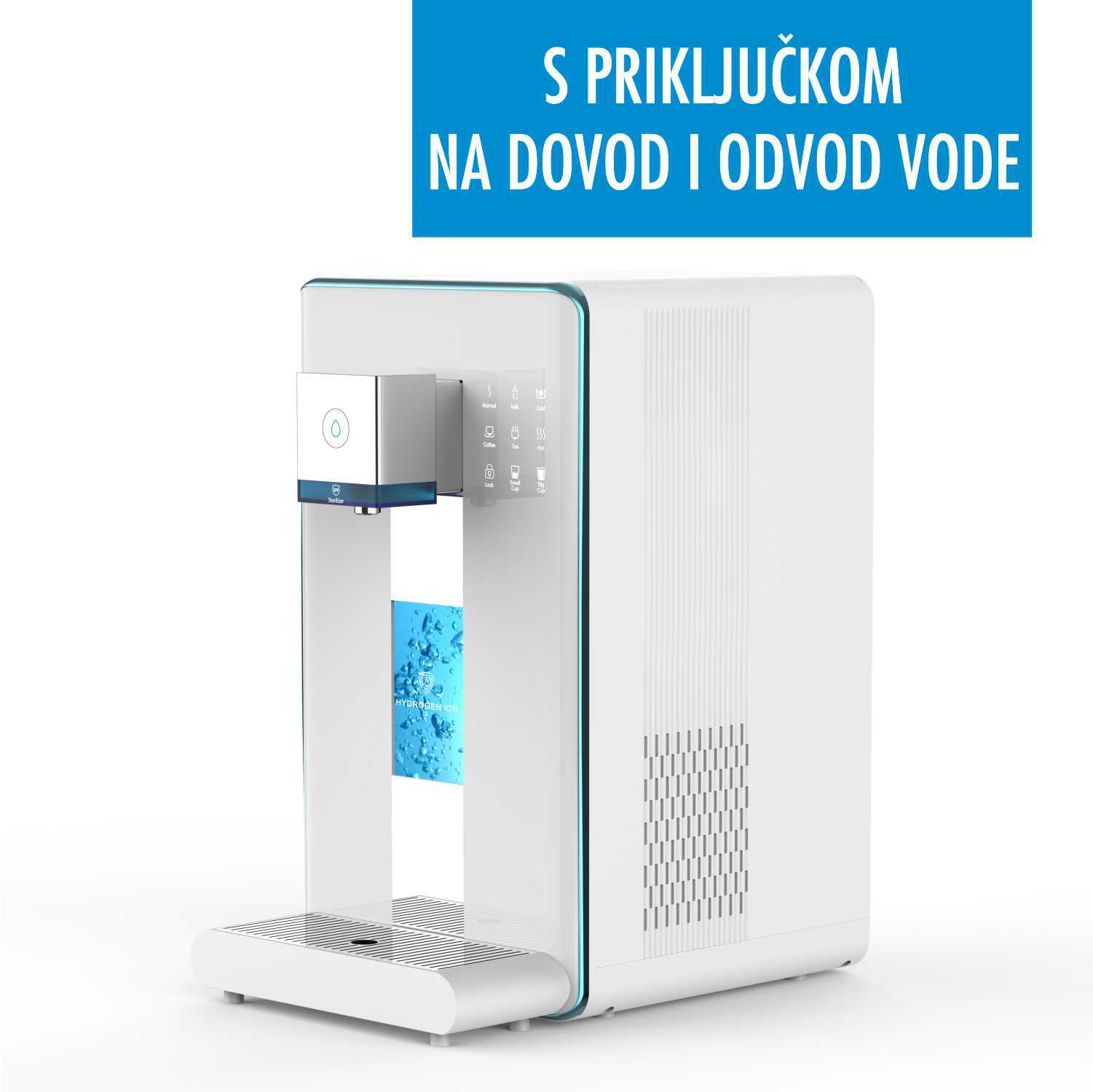 Yasna, device for reverse osmosis and hydrogenation of water with water connection