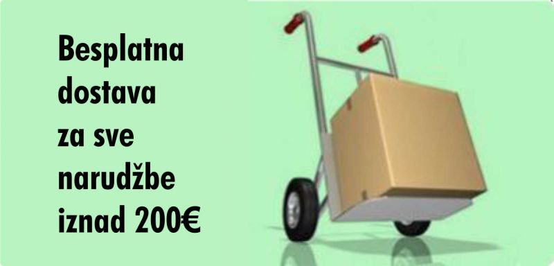 Besplatna dostava za narudžbe iznad 200€