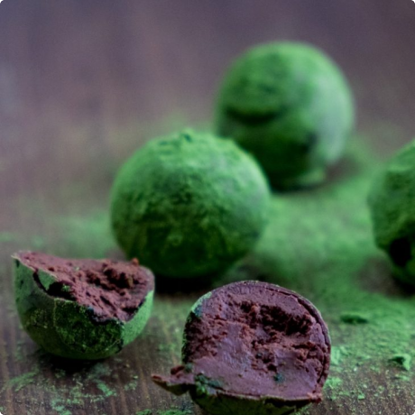 Matcha truffles