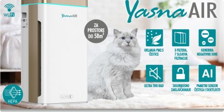NOVO! Yasna AIR, pročišćivač, ionizator i ovlaživač zraka!