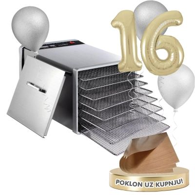 INOX dehydrator VerVita XXL 8 inox trays