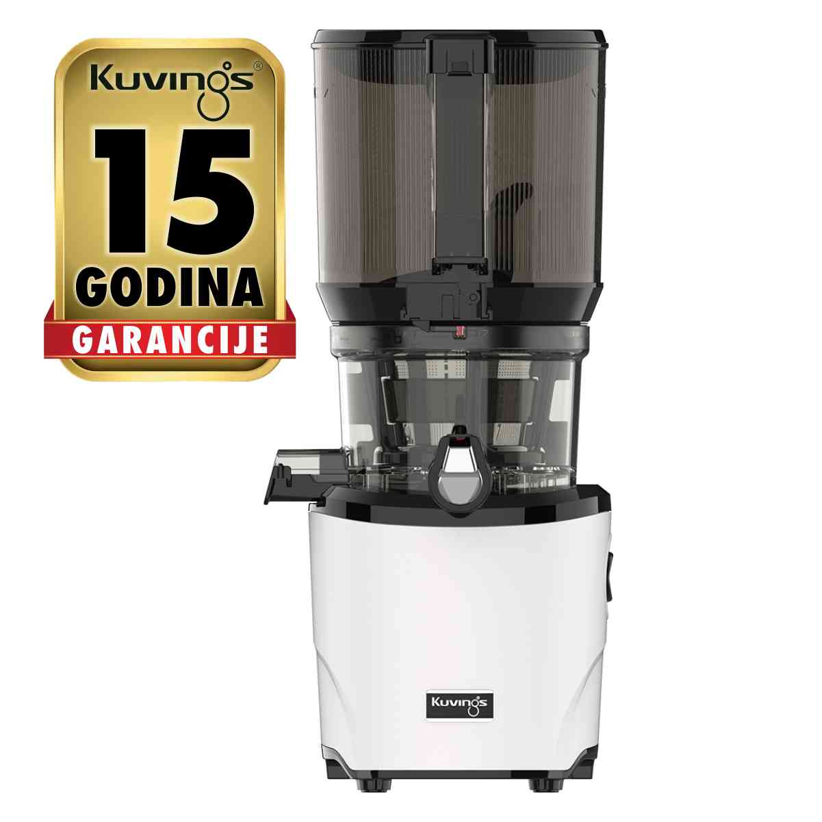 Kuvings AUTO10S sokovnik za hladno prešanje, boja Bijela mat