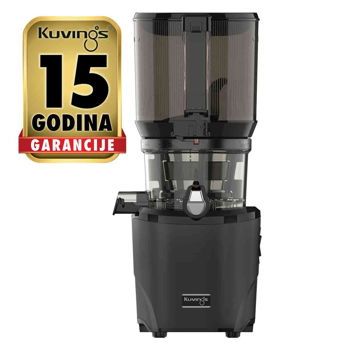 Kuvings AUTO10S sokovnik za hladno prešanje, boja Crna mat