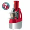 VerVita-XXL-inox-crveni.jpg Sokovnik VerVita XXL inox/crveni za hladno prešanje i pripremu svježih prirodnih sokova 3u1