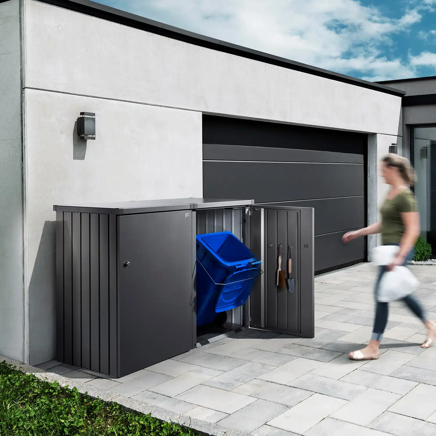 Biohort Alex modularno spremište za kante od 120 ili 240 l
