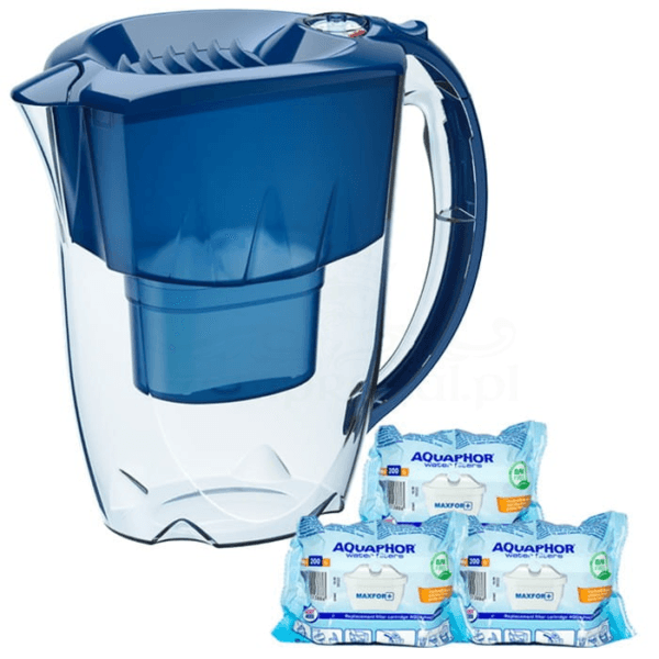 Aquaphor AMETHYST vrč 2.8l + 3 filtera za pročišćavanje i filtraciju vode ili zraka u kućanstvu