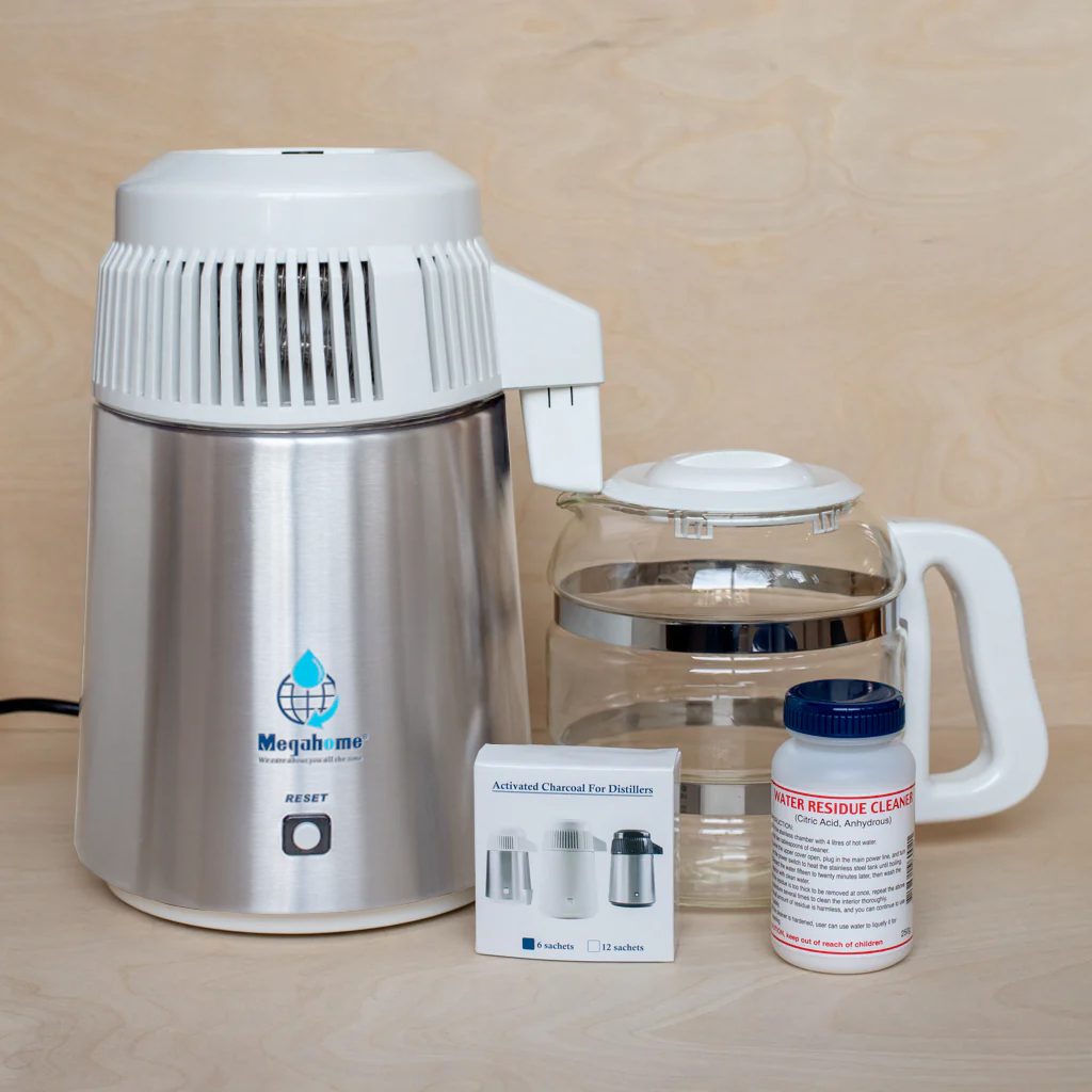 destilator, inox bijeli2 Destilator vode Megahome - VerVita