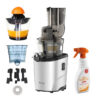 Kuvings REVO Premium set srebrni mat Kuvings REVO Premium set srebrni mat – sokovnik REVO830S s citrusetom, sitom za sladoled, rezervnim silikonima i Zumex Citric Active sredstvom za čišćenje