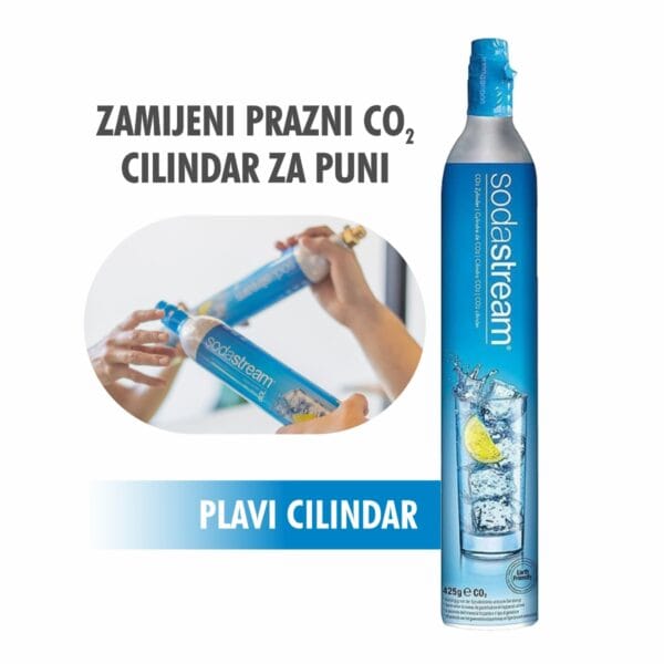 SodaStream CO2 zamjenski cilindar s refil plavi sustavom