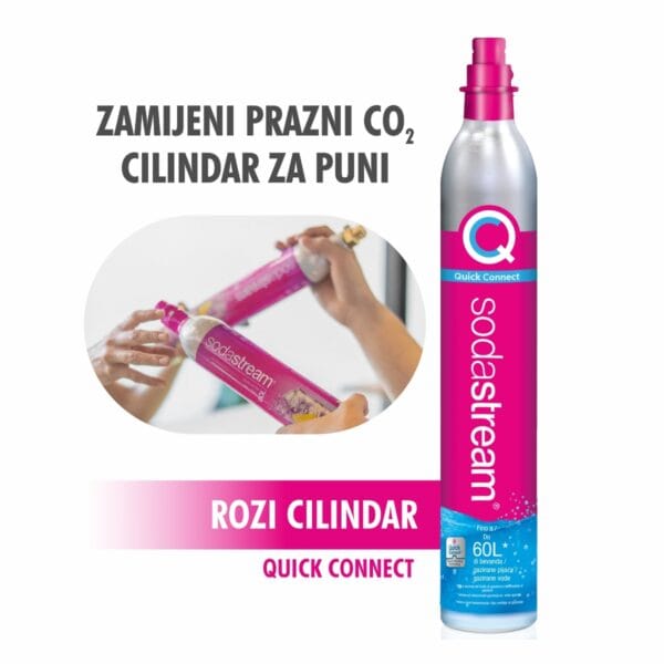 SodaStream CO2 zamjenski cilindar s Quick Connect sustavom